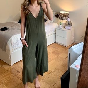 BCBGeneration Olive Green Jumpsuit XXS